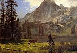 Albert Bierstadt Canvas Paintings - Call of the Wild